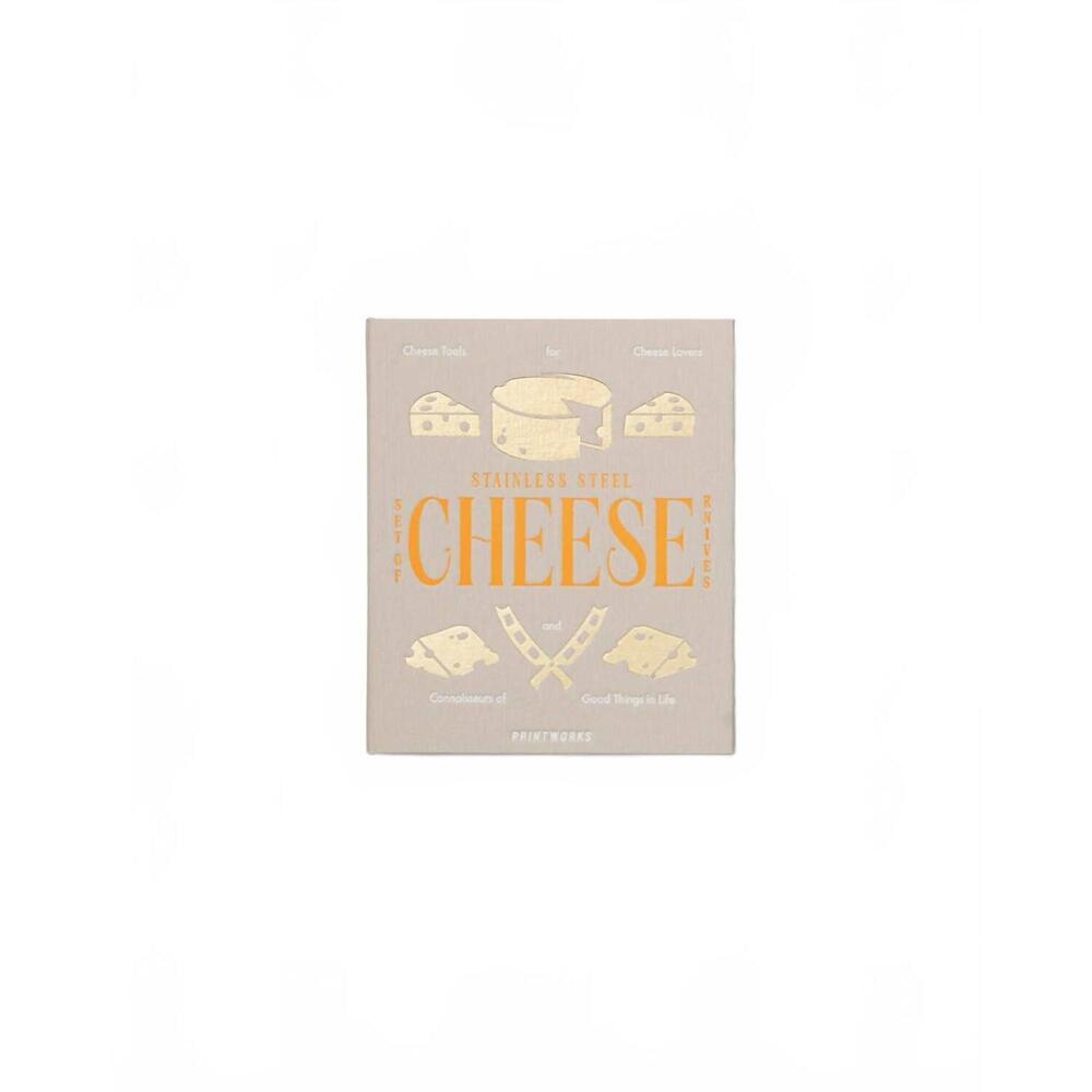 NEW PRINTWORKS cheese utensil essentials gift set in white